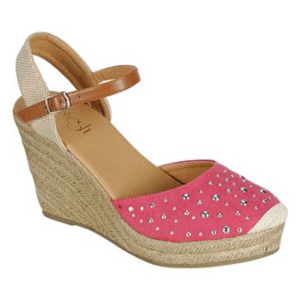 Cute Pink Studded Espadrilles